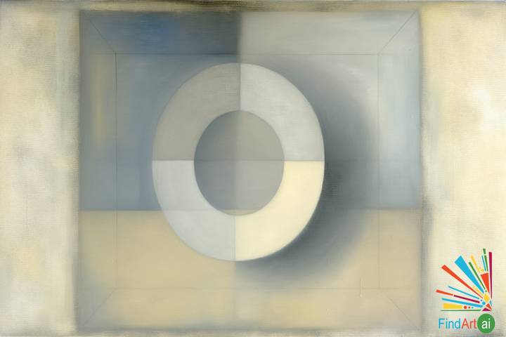 Painting Minimalism: Geometric Focus & Subtle Texture for Deep Contemplation