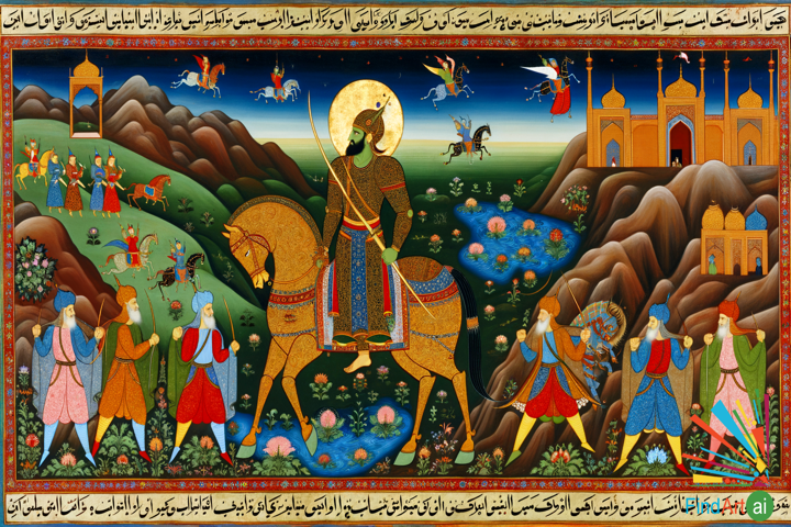 Legend of Rostam: Epic Persian Traditions in a Mesmerizing Miniature Painting