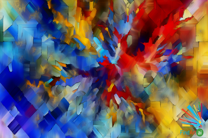 Dynamic Dance of Colors: A Symphony of Freedom and Energy in Abstract Painting