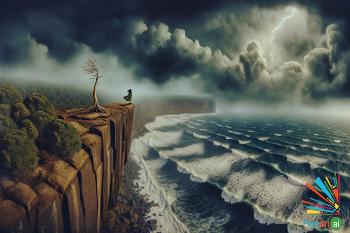Tempest's Embrace: Romanticism's Sublime Power in Nature's Chaotic Beauty