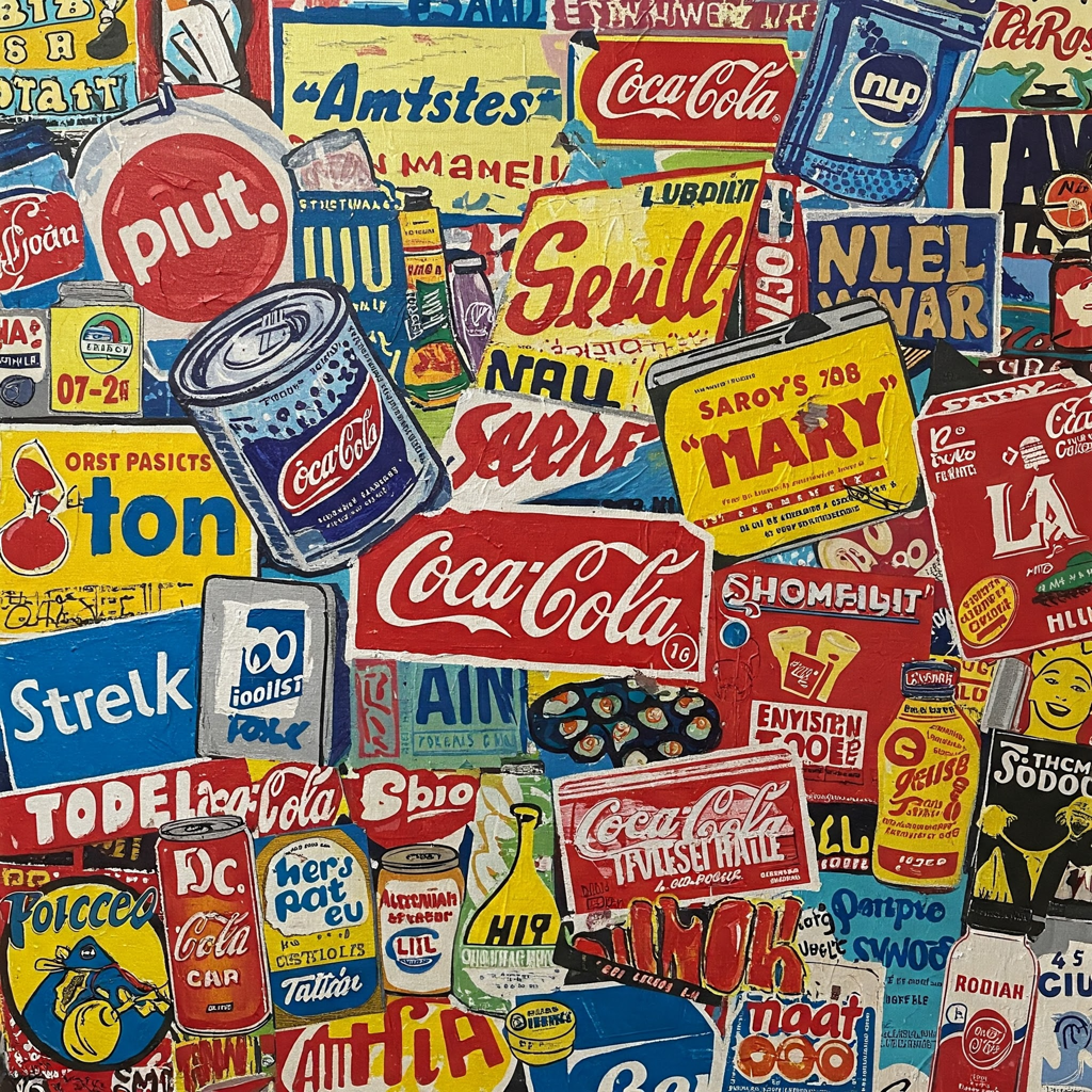 Pop Art Paintings with Consumer Culture Theme