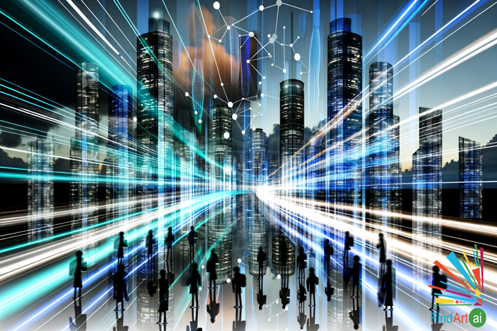 Symphony of Progress: A Futuristic Metropolis Where Technology and Ambition Intertwine