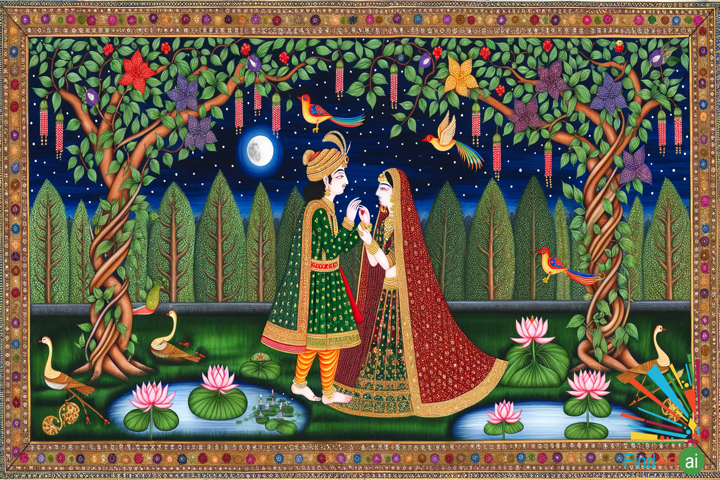 Whispers of Eternal Love: Timeless Romance in Indian Miniature Art Captivates the Heart