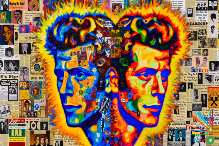 Pop Art Celebration: A Vibrant Tribute to Fame and Iconic Celebrity in Warhol Style