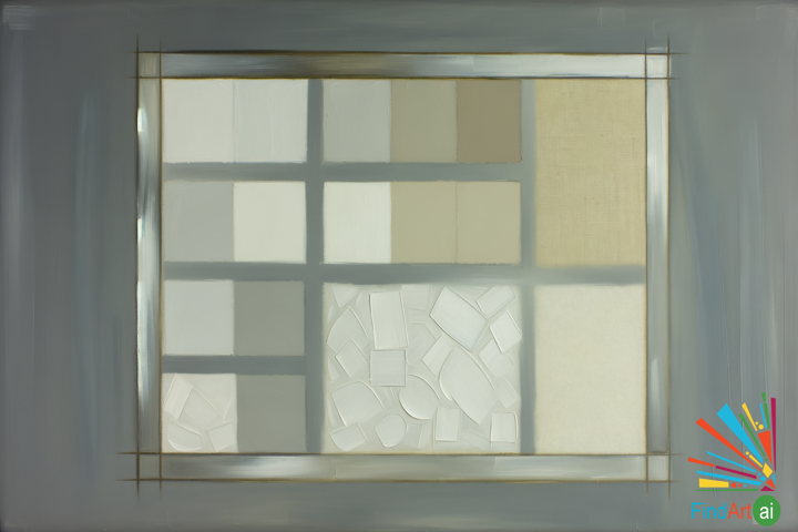 Minimalist Painting: Texture & Form in Whites, Grays, and Earth Tones