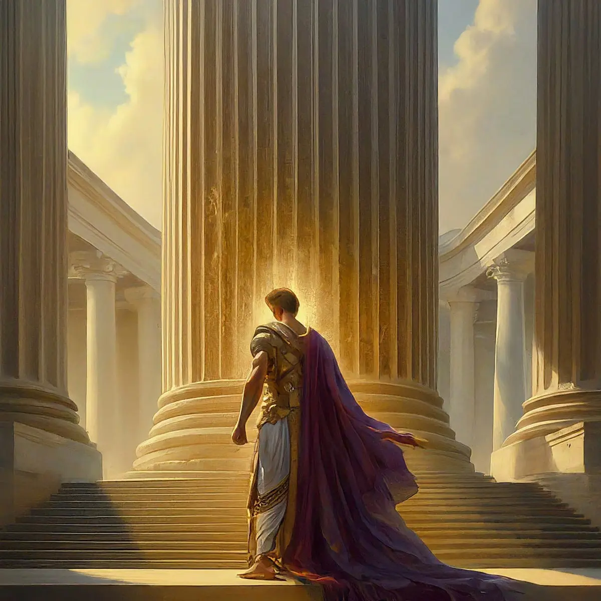 Neoclassicism Painting with a theme of Heroism and Sacrifice