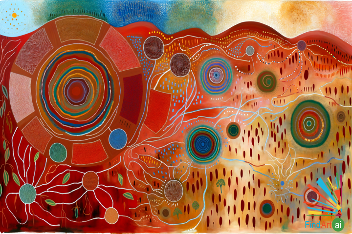 Whispers of the Ancestral Winds: A Tapestry Celebrating Australia's Heritage and Bond