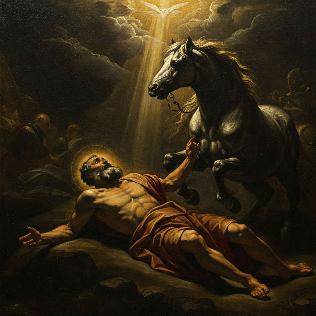 Baroque Paintings with Religious Narratives Theme