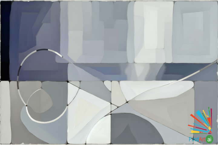 Essence of Silence: A Minimalist Painting Celebrating Purity and Calm Introspection
