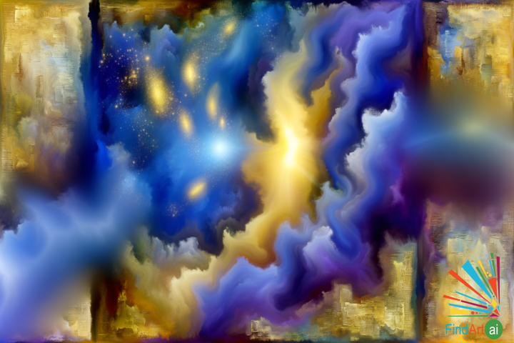 Abstract Art: Spirituality & the Sublime in Celestial Blues, Golds, and Purples