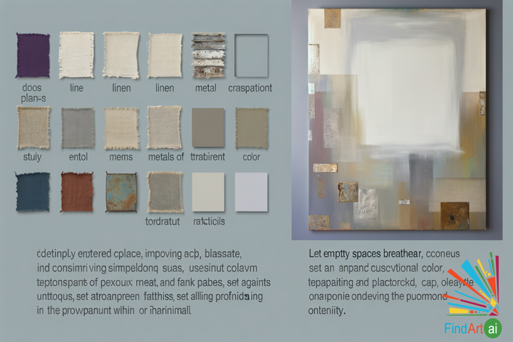 Craft a Minimalist Masterpiece: Blend Textures & Materials on a Large Canvas for Tranquility