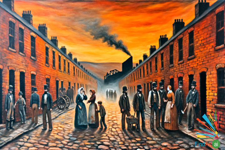 At the Break of Dawn: A Glimpse into 19th-Century Industrial Life and Resilience
