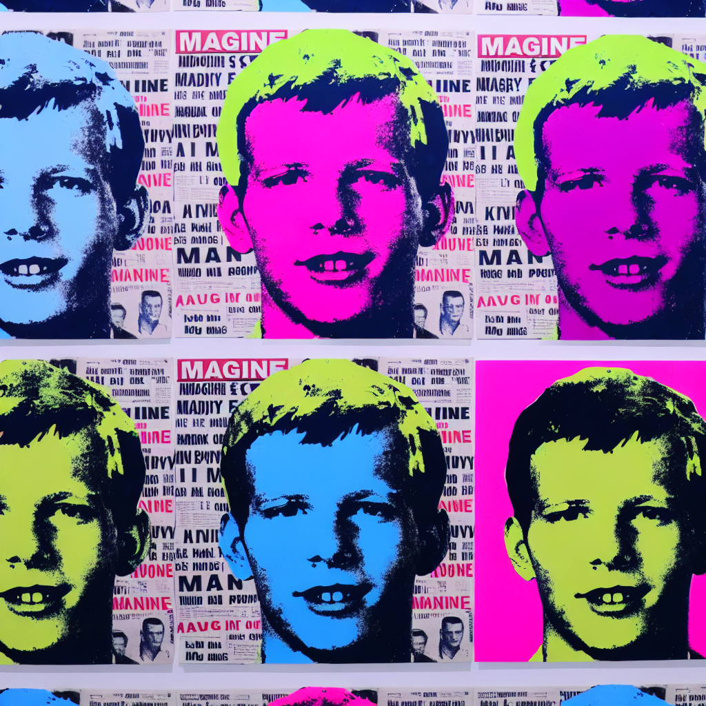 Pop Art Paintings with Celebrity and Fame Theme