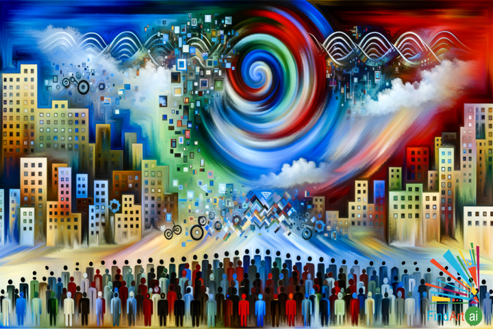 Revolutionary Cityscape: Transforming Traditions into a Futuristic Tapestry