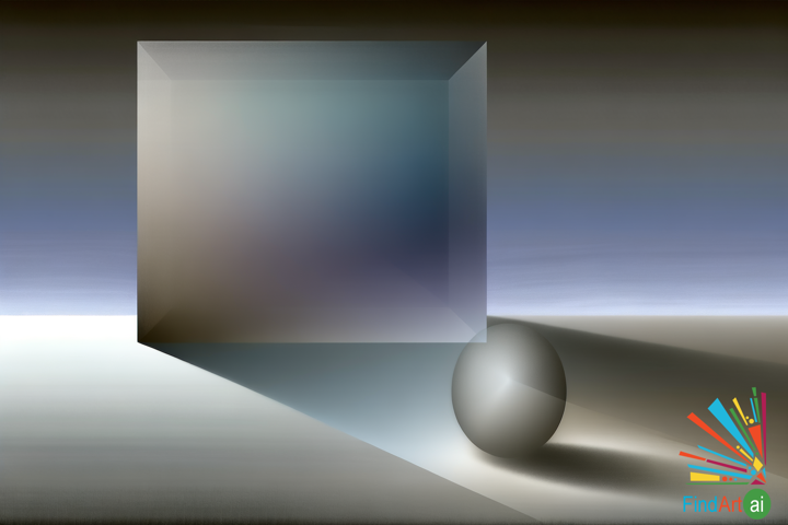 Serene Dialogues: A Solitary Shape in Minimalist Space