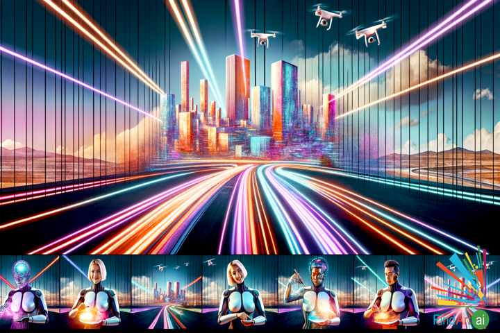 Velocity of Innovation: A Futuristic Metropolis Where Nature Meets 22nd-Century Technology