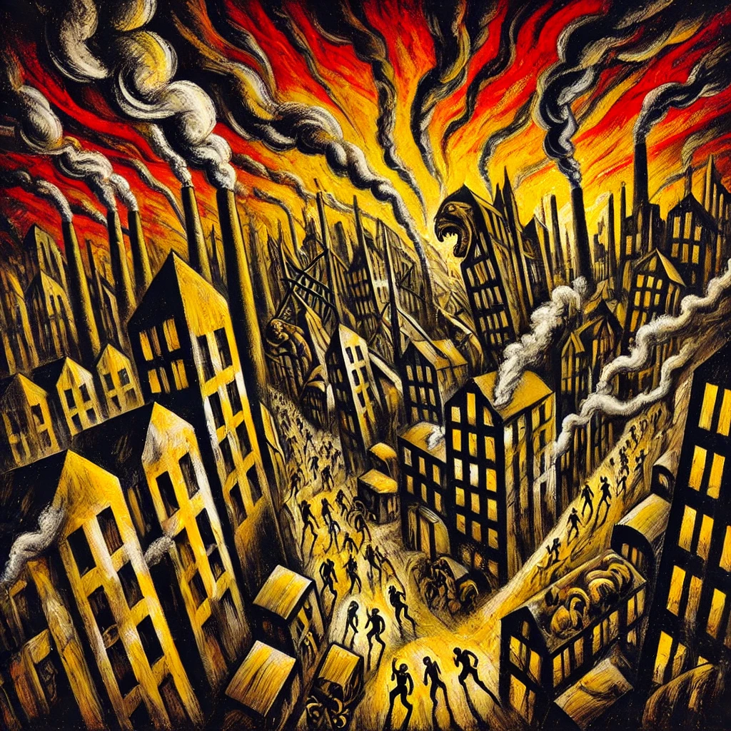 Expressionism Paintings with The Modern World Theme