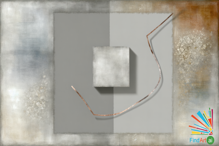 Monochrome Geometry: Textured Shapes and Subtle Tones Reflecting Time's Passage