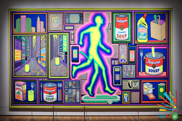 Pop Art Explosion: A Comic-Style Critique of Consumer Culture and Branding