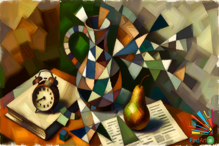 Fragmented Harmony: A Cubist Exploration of Everyday Objects in Geometric Abstraction
