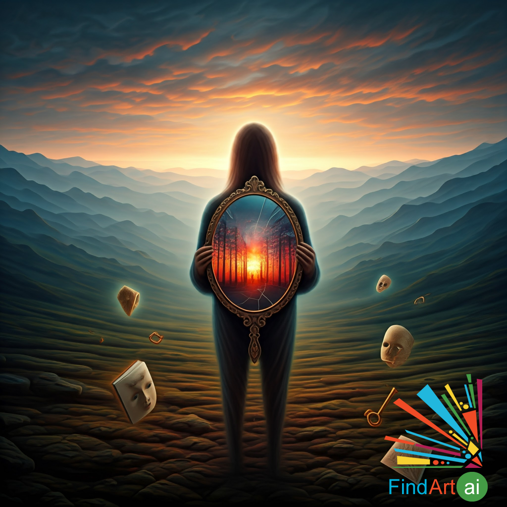 Surrealism Paintings with Psychological Exploration Theme