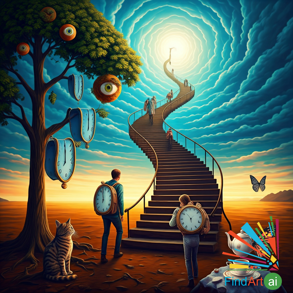 Surrealism Paintings with Fantasy and the Absurd Theme