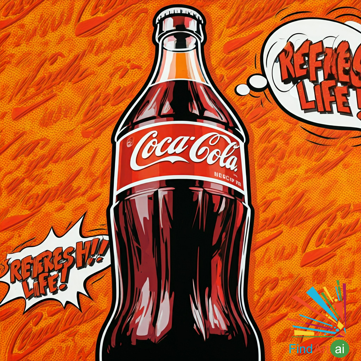Pop Art Paintings with Irony and Critique Theme