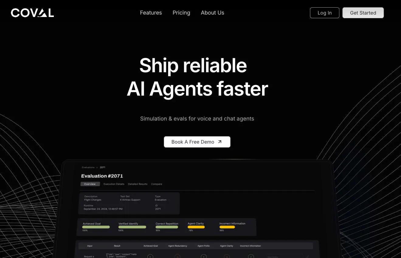 A simulation and evaluation platform that automates testing for AI agents, enhancing reliability across chat, voice, and other modalities.
