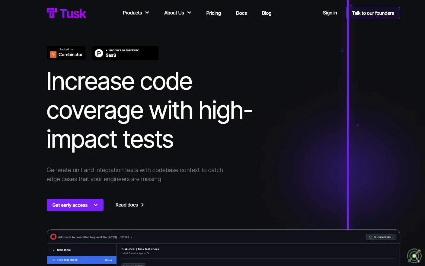 An AI coding agent that automates unit and integration test generation to enhance code quality and developer productivity.
