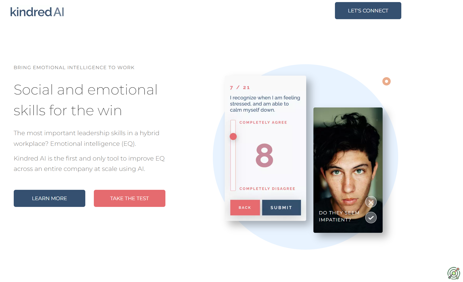 An AI-driven tool enhancing emotional intelligence (EQ) across entire companies at scale.