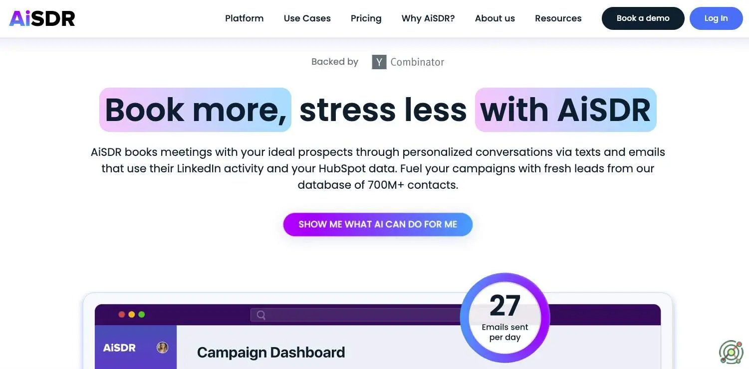 An AI-powered Sales Development Representative that automates lead generation, personalized outreach, and follow-ups to enhance sales efficiency and conversion rates.