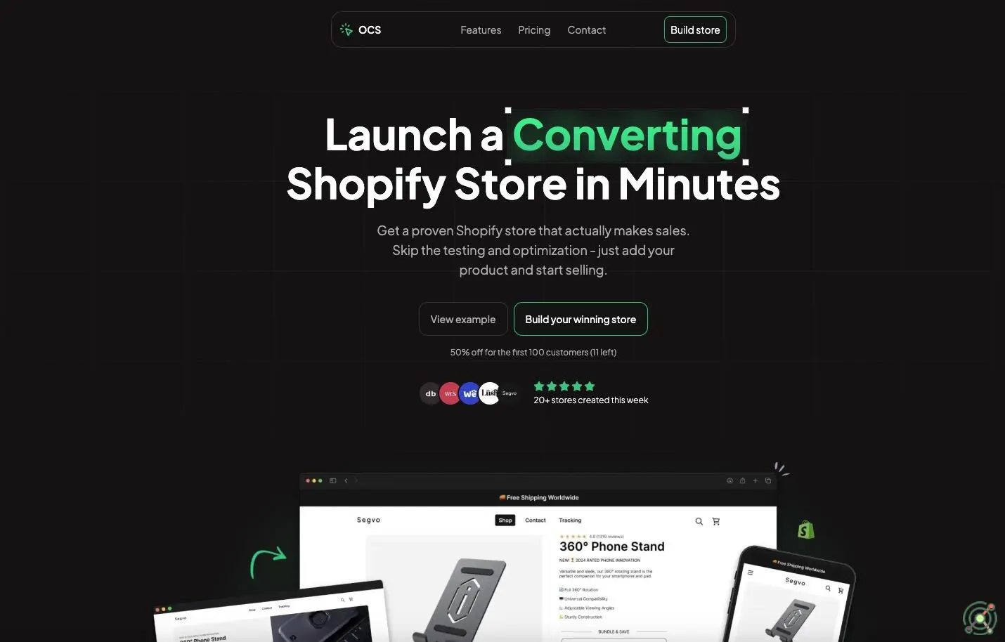 AI-powered eCommerce platform enabling rapid store creation with automated product descriptions and SEO optimization.