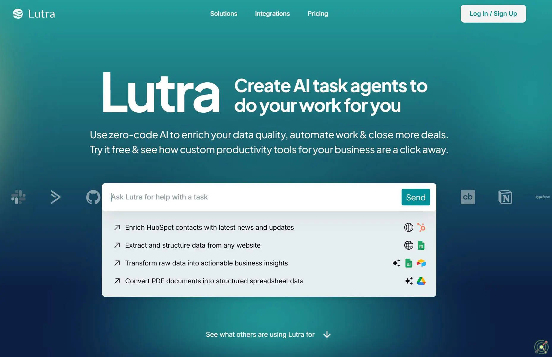 A platform that automates workflows using natural language, integrating with various apps for efficient task management.