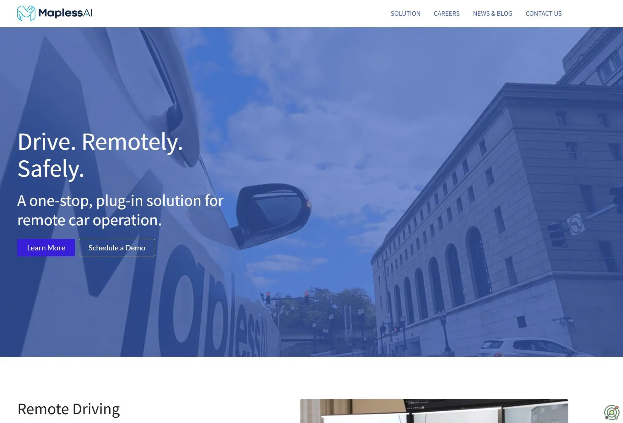 Provides remote vehicle operation technology enabling safe, driverless fleet management.
