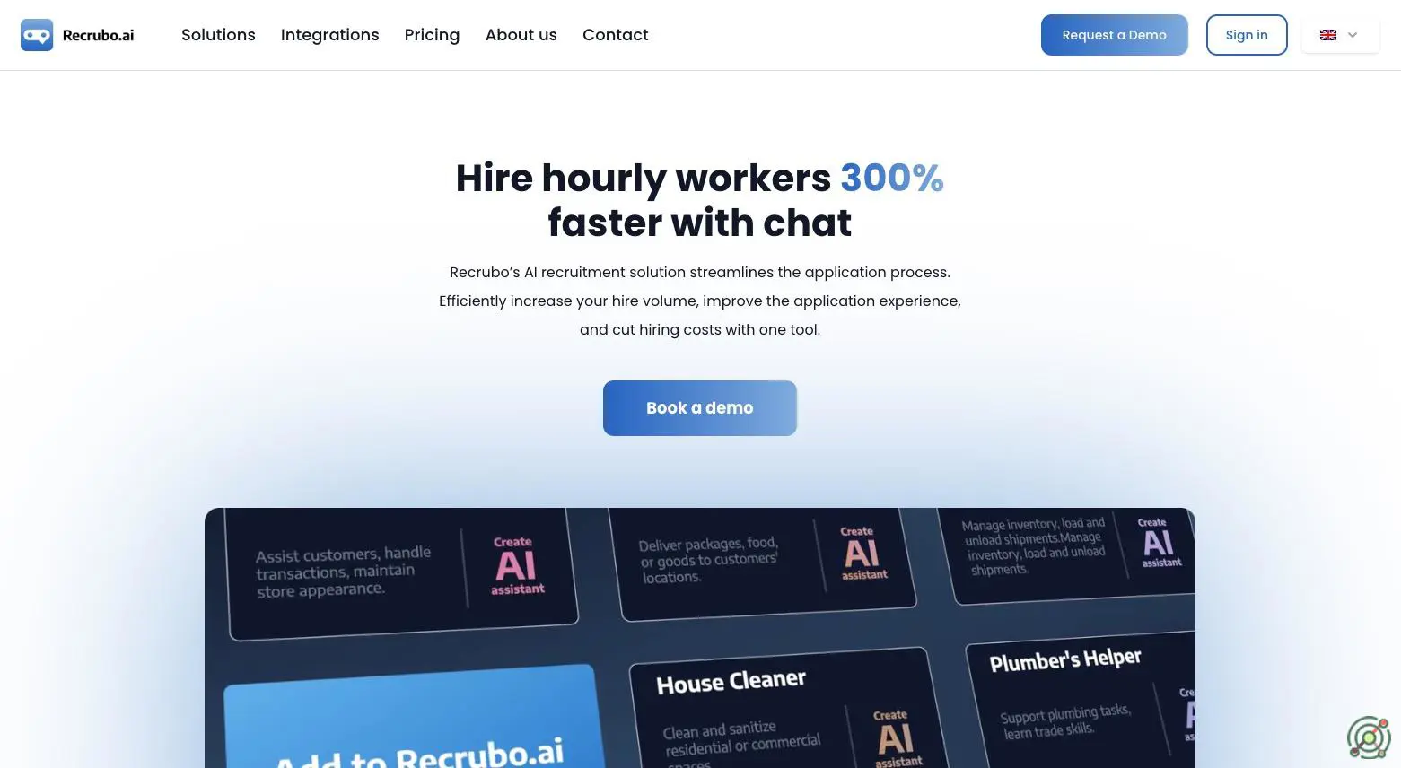An AI-driven recruitment platform that streamlines high-volume hiring through conversational interfaces, enhancing efficiency and candidate engagement.