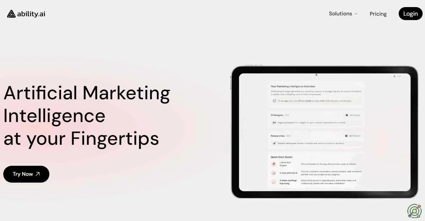 An AI-driven platform that automates digital marketing strategies through autonomous agents specializing in strategy, content, and analytics.