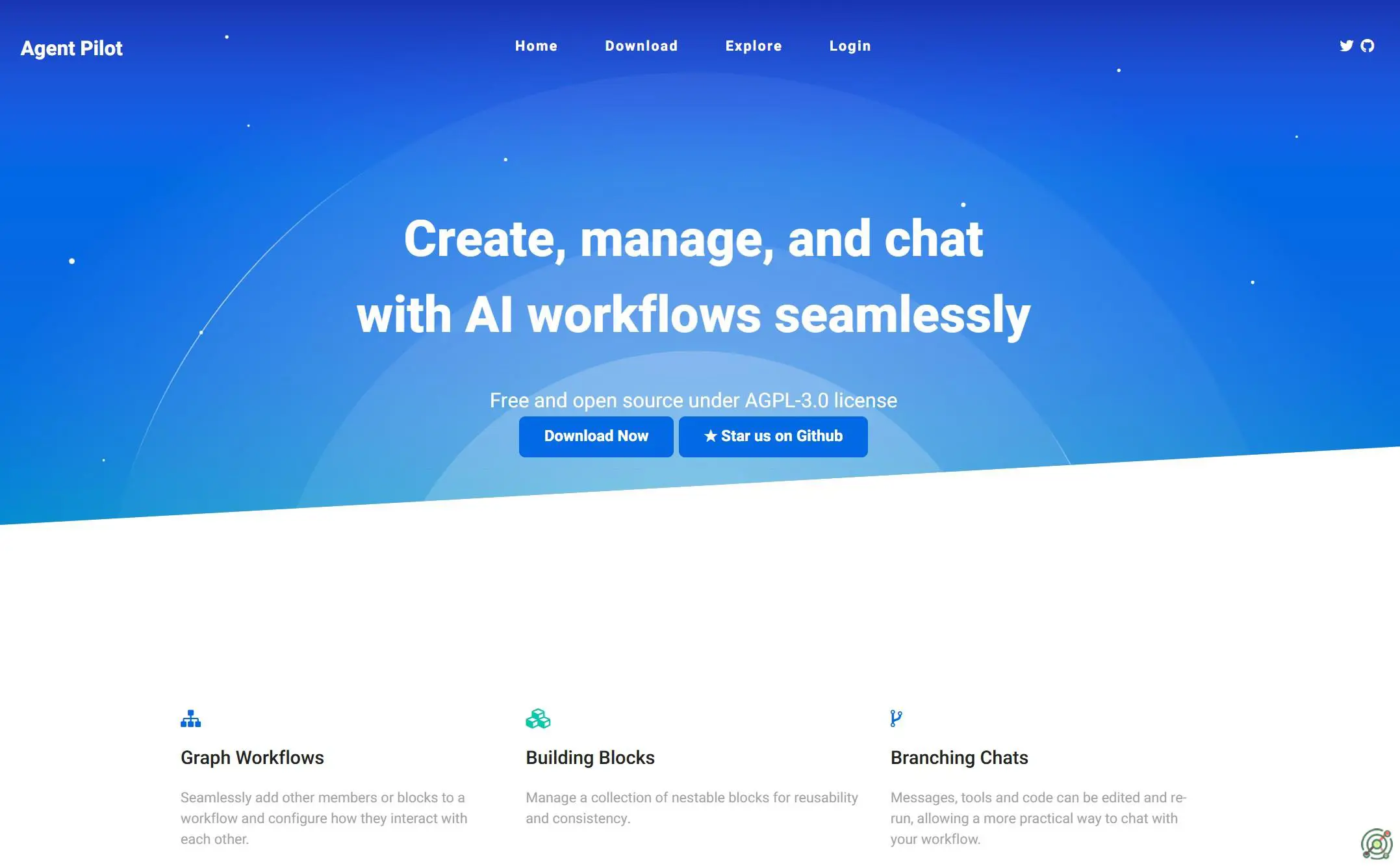 An open-source platform for creating and managing AI workflows with a user-friendly interface.