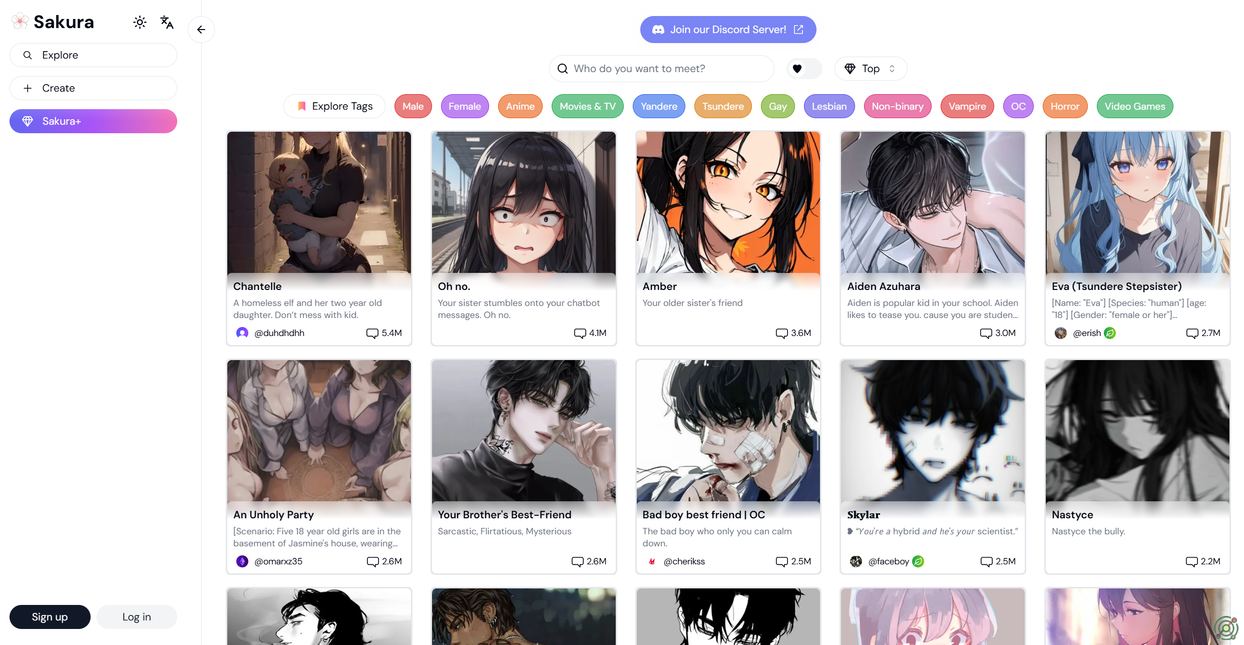 An interactive platform to chat with and create customizable AI characters for immersive role-play.
