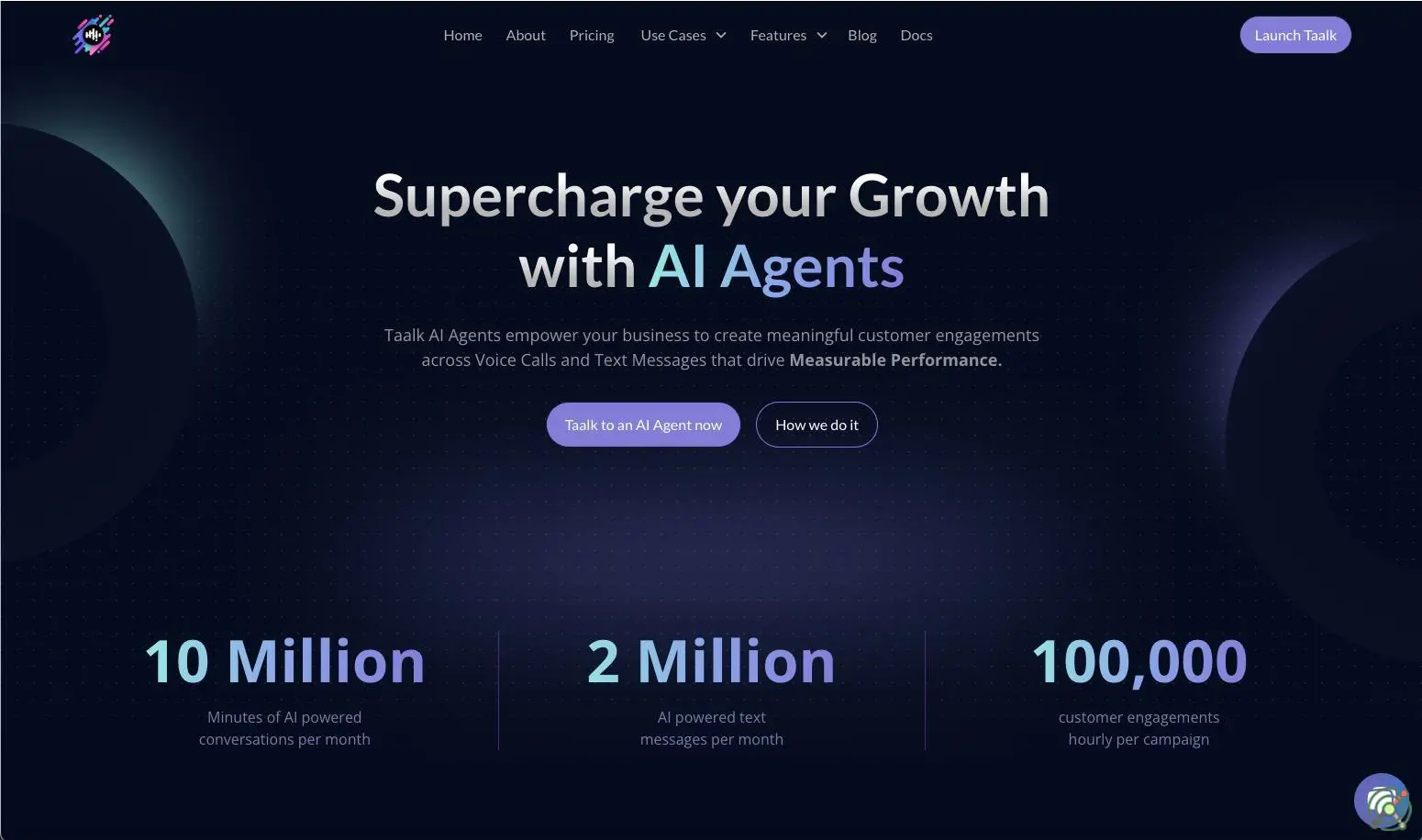 An AI-powered platform offering advanced conversational agents to automate and scale customer engagement across multiple channels.
