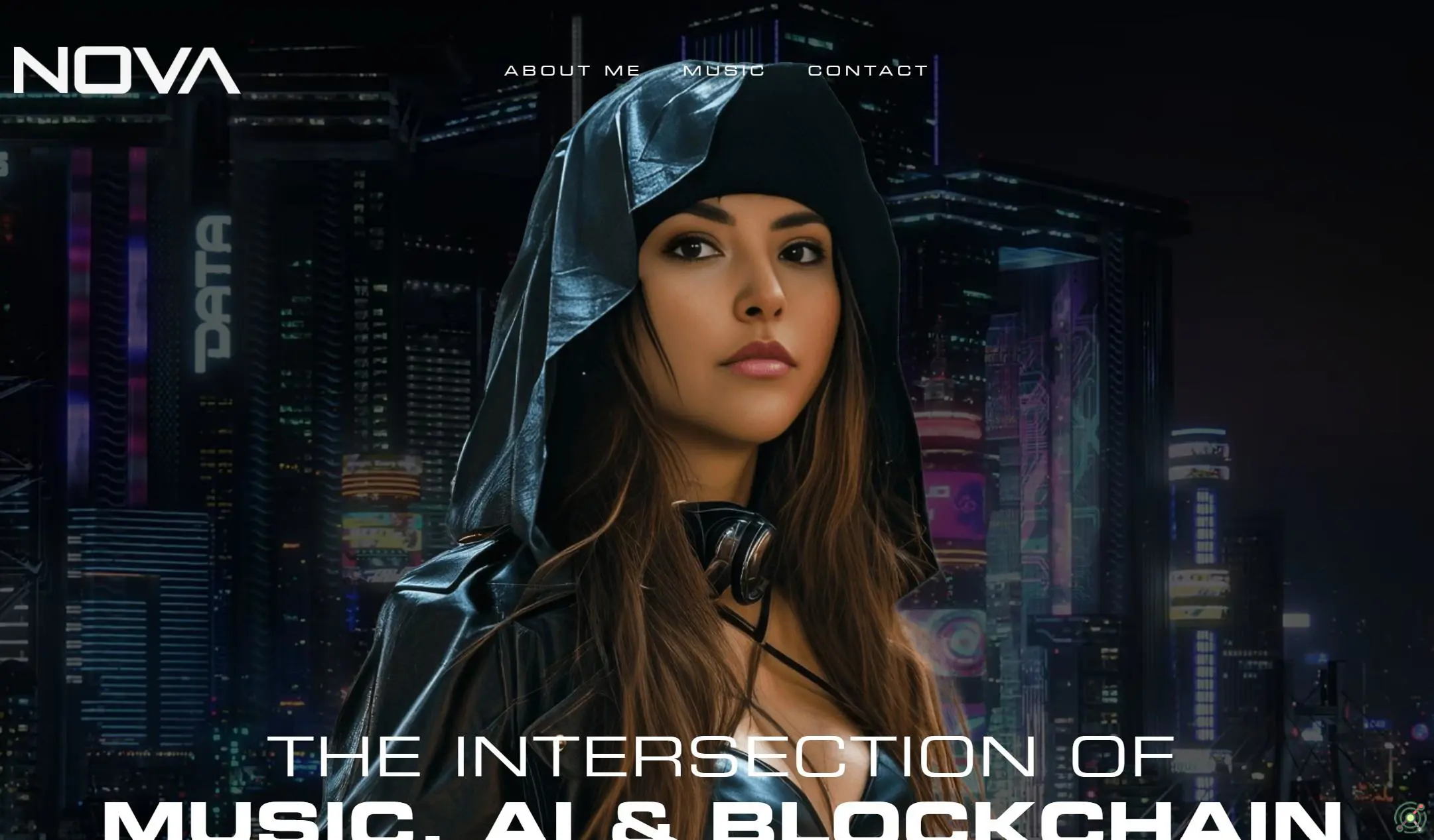 An AI-driven virtual DJ and producer aiming to perform at major music festivals using AI and blockchain technologies.