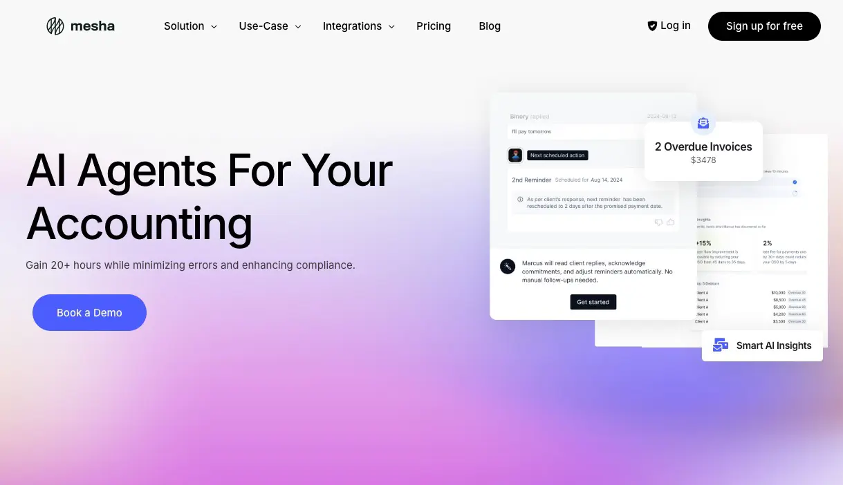 AI-powered platform automating accounts receivable and bookkeeping for businesses.