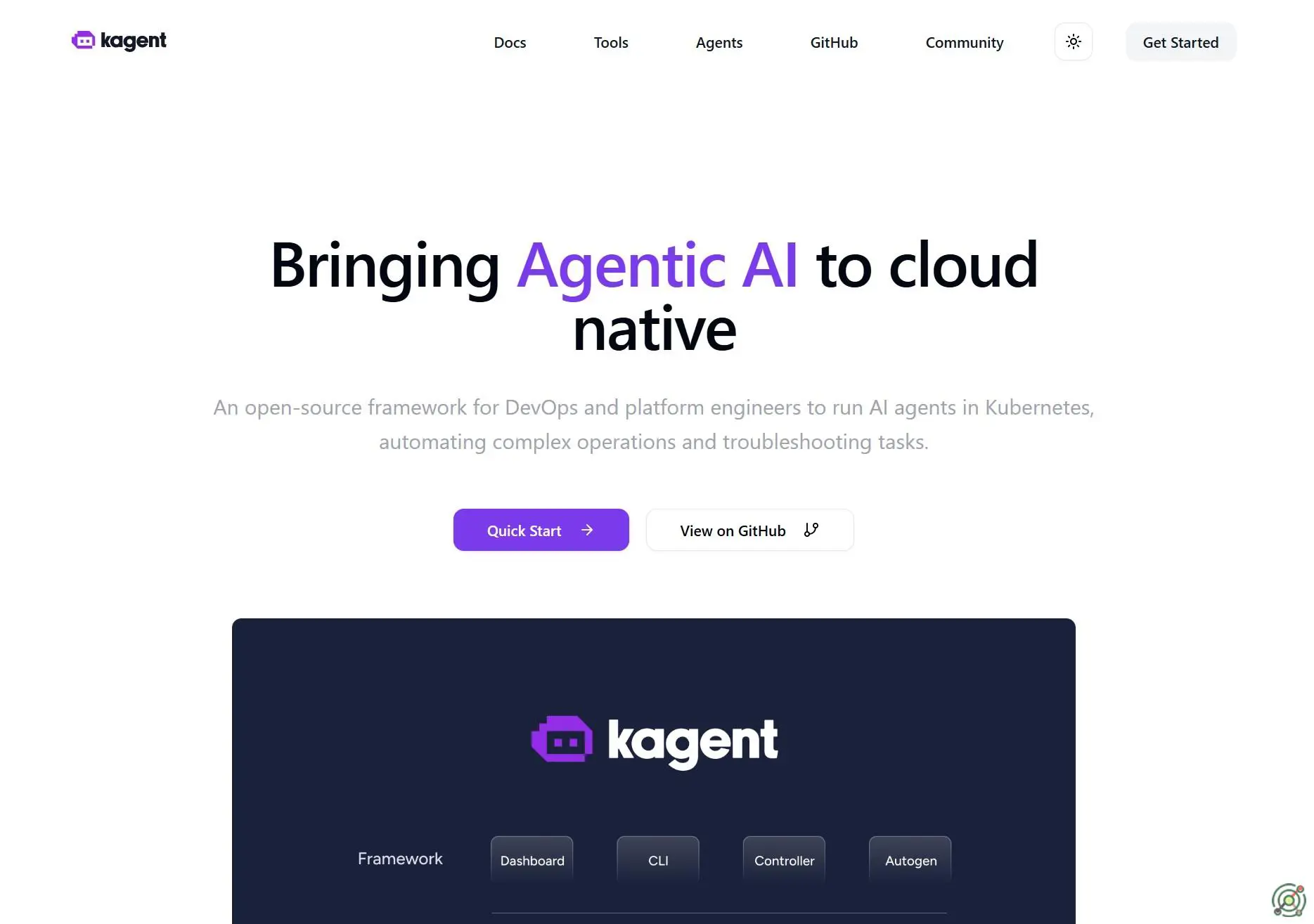 An open-source framework enabling AI agents to automate Kubernetes operations.