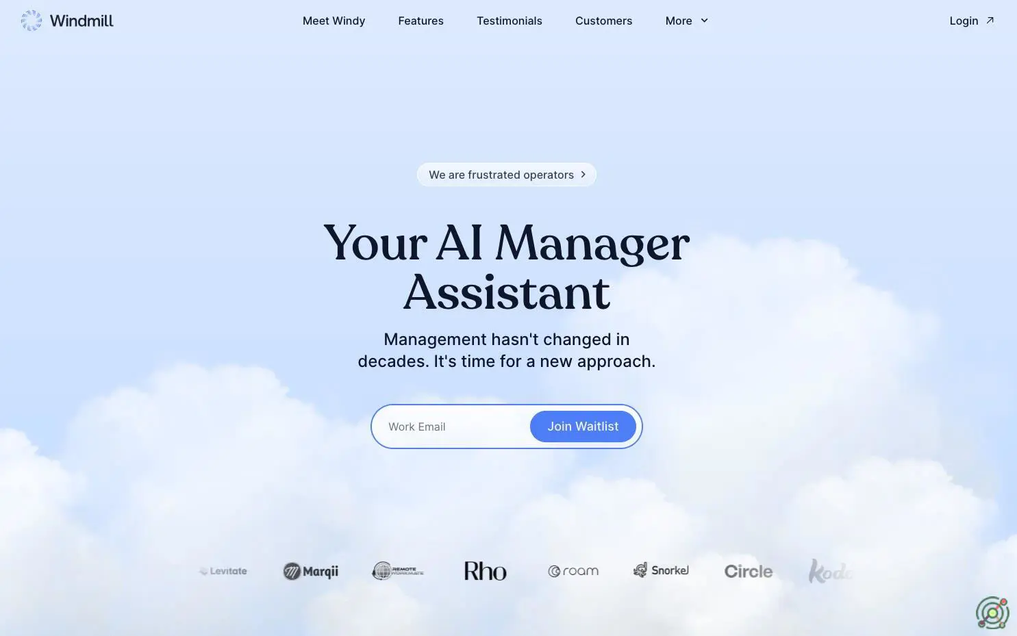 Windy is your AI Manager Assistant. Management hasn't changed in decades. It's time for a new approach.