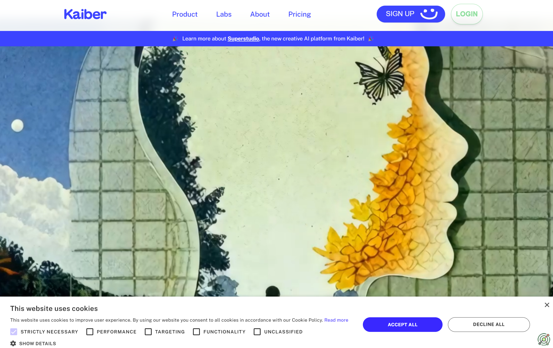 AI-powered platform transforming text, images, and audio into dynamic videos for creators.