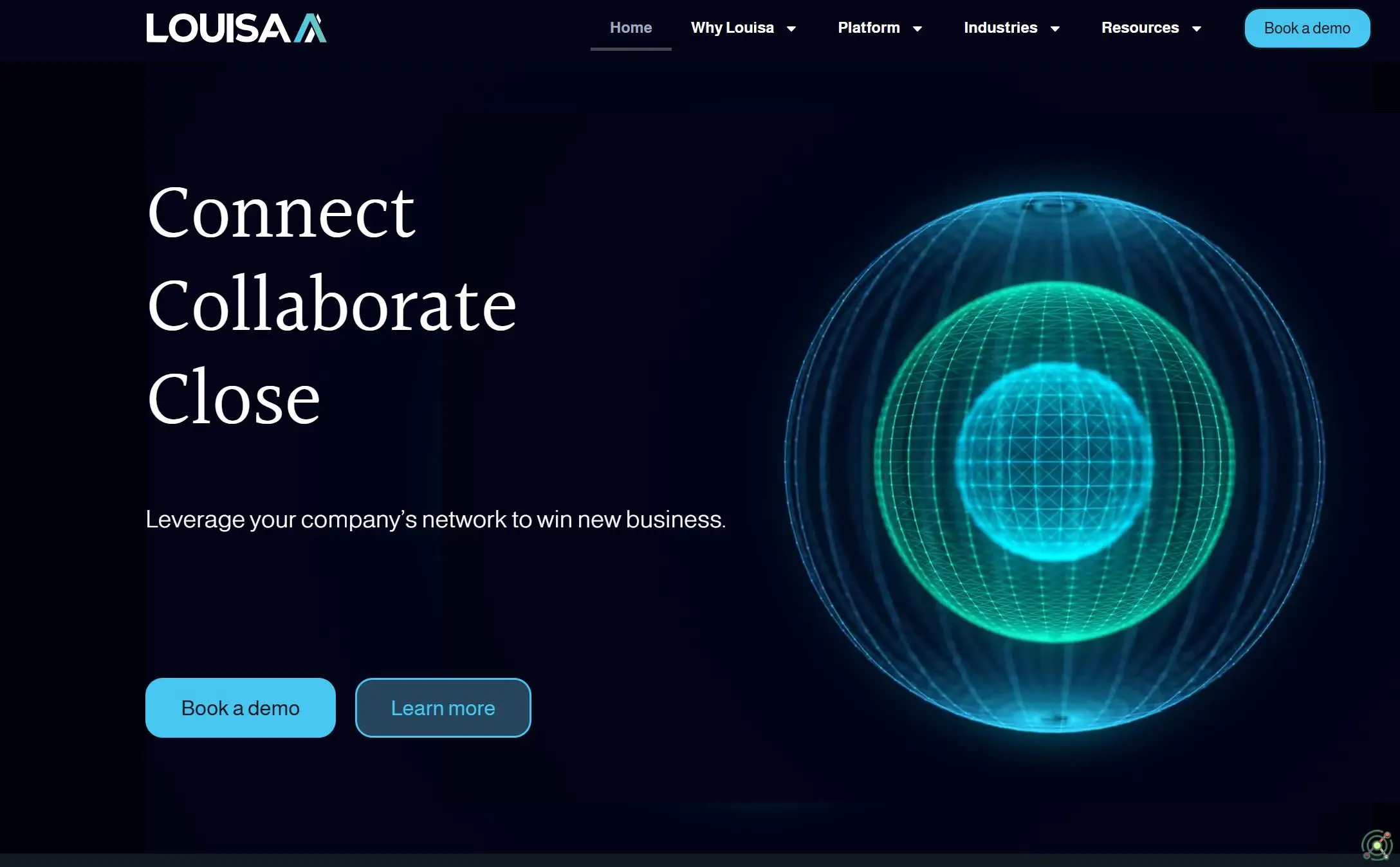 AI platform that maps company expertise and relationships to uncover revenue opportunities through intelligent networking.