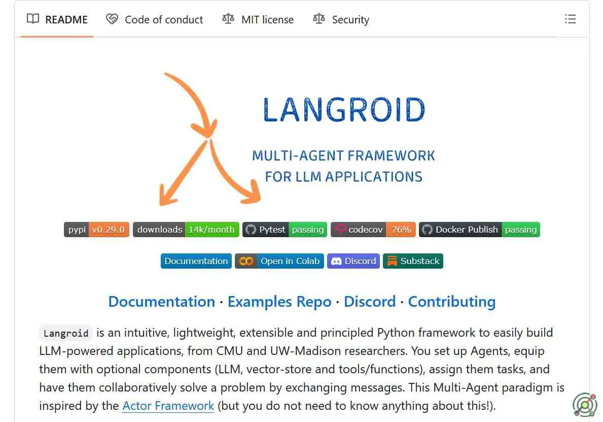 An open-source Python framework that simplifies LLM application development using a multi-agent programming paradigm.