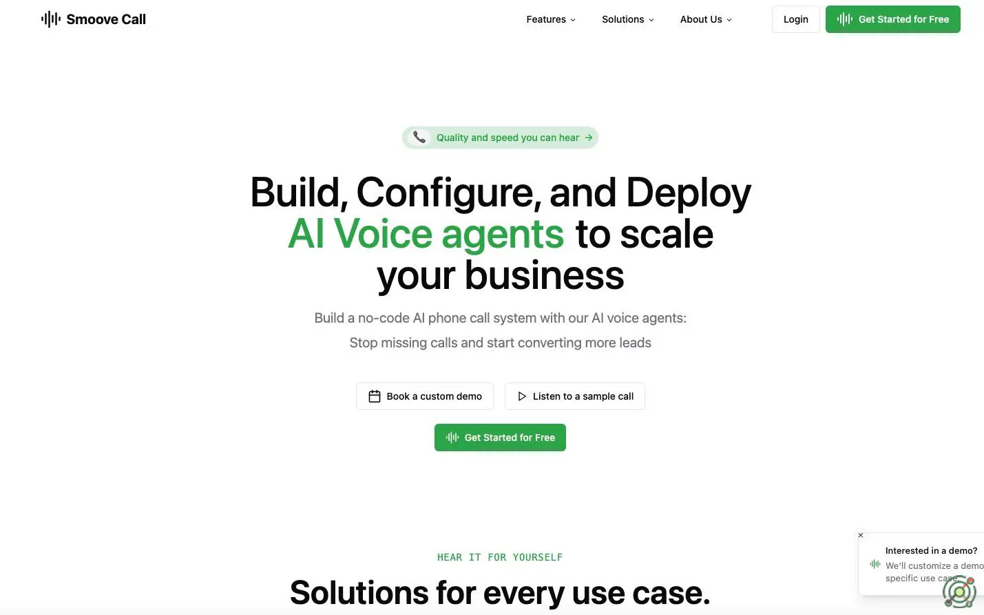 An AI-powered phone agent platform designed to automate customer interactions, appointment scheduling, and lead qualification, enhancing business efficiency.