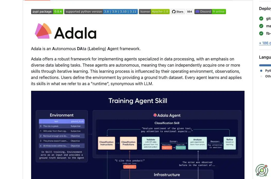 An open-source framework for developing autonomous data labeling agents that learn and adapt through iterative processes.