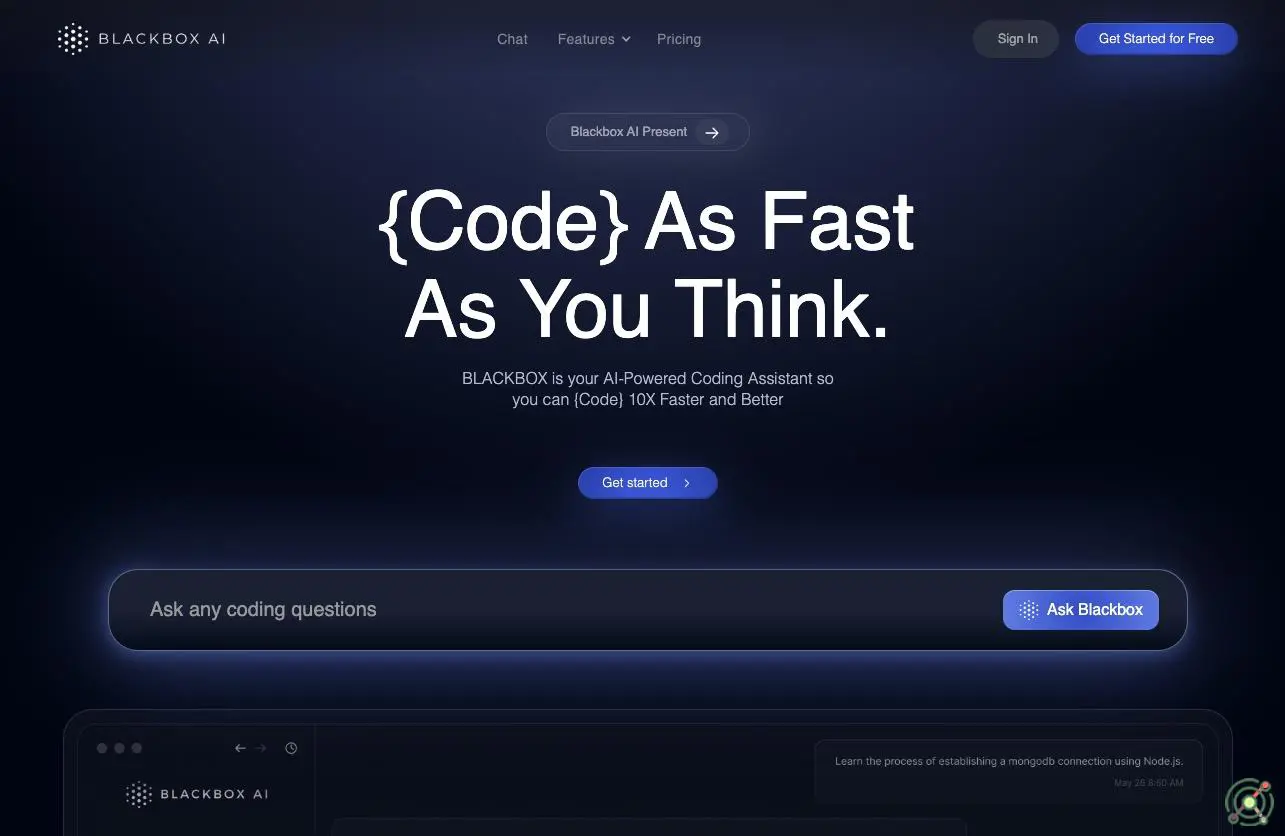 An AI-powered coding assistant designed to enhance developer productivity through intelligent code generation, autocompletion, and contextual code search.