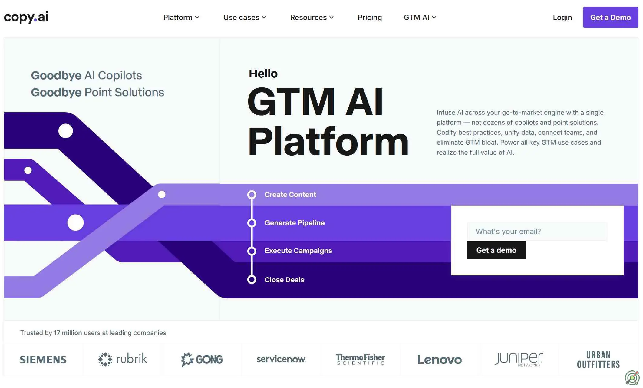 An AI-powered platform designed to streamline content creation for marketing, sales, and other business needs.